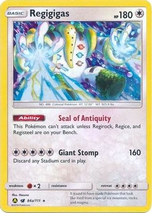 Regigigas (84a) Holofoil - Crimson Invasion