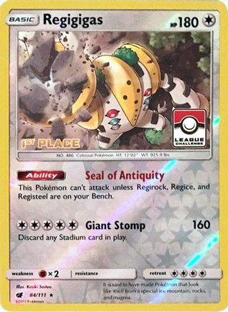 Regigigas (League Challenge) [1st Place] (84) Reverse Holofoil - League & Championship Cards