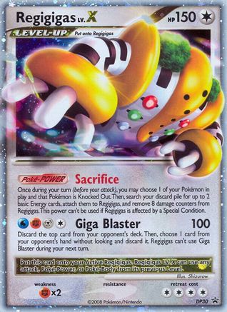 Regigigas LV.X (DP30) Holofoil - Black Star Promos