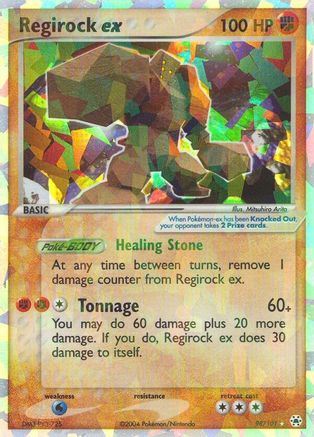 Regirock ex (98) Holofoil - Hidden Legends