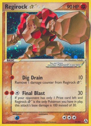 Regirock Star (91) Holofoil - Legend Maker