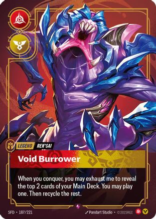 Rek'sai – Void Burrower (187) Foil - Spiritforged