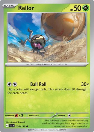 Rellor (26) Reverse Holofoil - Paldea Evolved