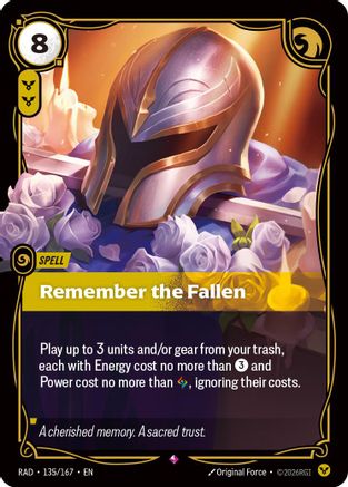 Remember the Fallen (135) Foil - Radiance