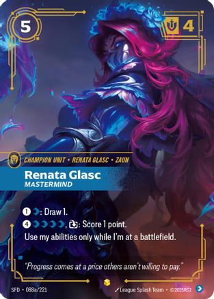 Renata Glasc – Mastermind (Alternate Art) (088a) Foil - Spiritforged