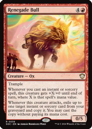 Renegade Bull (036) - Commander: Secrets of Strixhaven