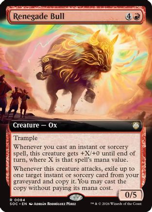 Renegade Bull (Extended Art) (084) - Commander: Secrets of Strixhaven