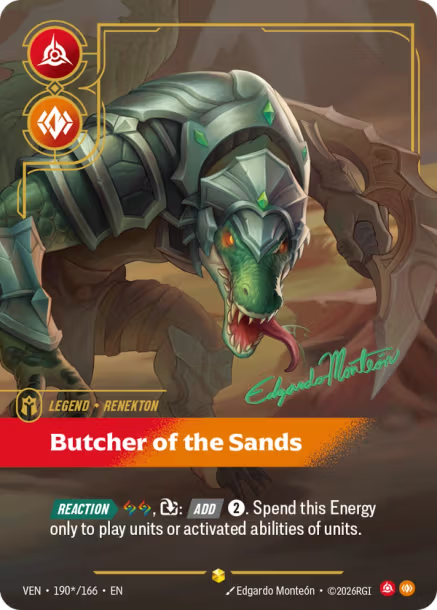 Renekton – Butcher of the Sands (Signature) (190) Foil - Vendetta