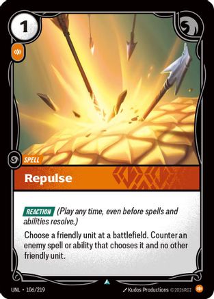 Repulse (106) Foil - Unleashed
