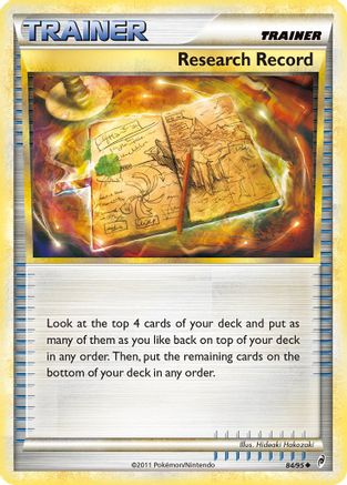 Research Record (84) Reverse Holofoil - Call of Legends