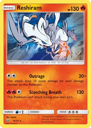 Reshiram (14) Holofoil - Shining Legends