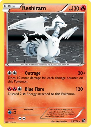 Reshiram (26) Holofoil - Black & White