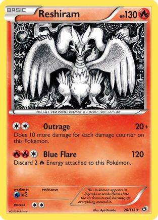 Reshiram (28) Holofoil - Legendary Treasures