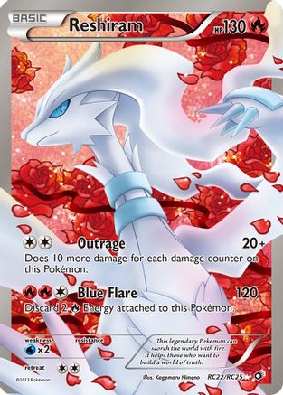 Reshiram (Full Art) (RC22) (Radiant Collection) Holofoil - Legendary Treasures