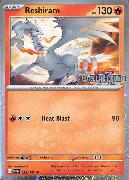 Reshiram (Stamped) (22) Holofoil - Miscellaneous Cards & Products