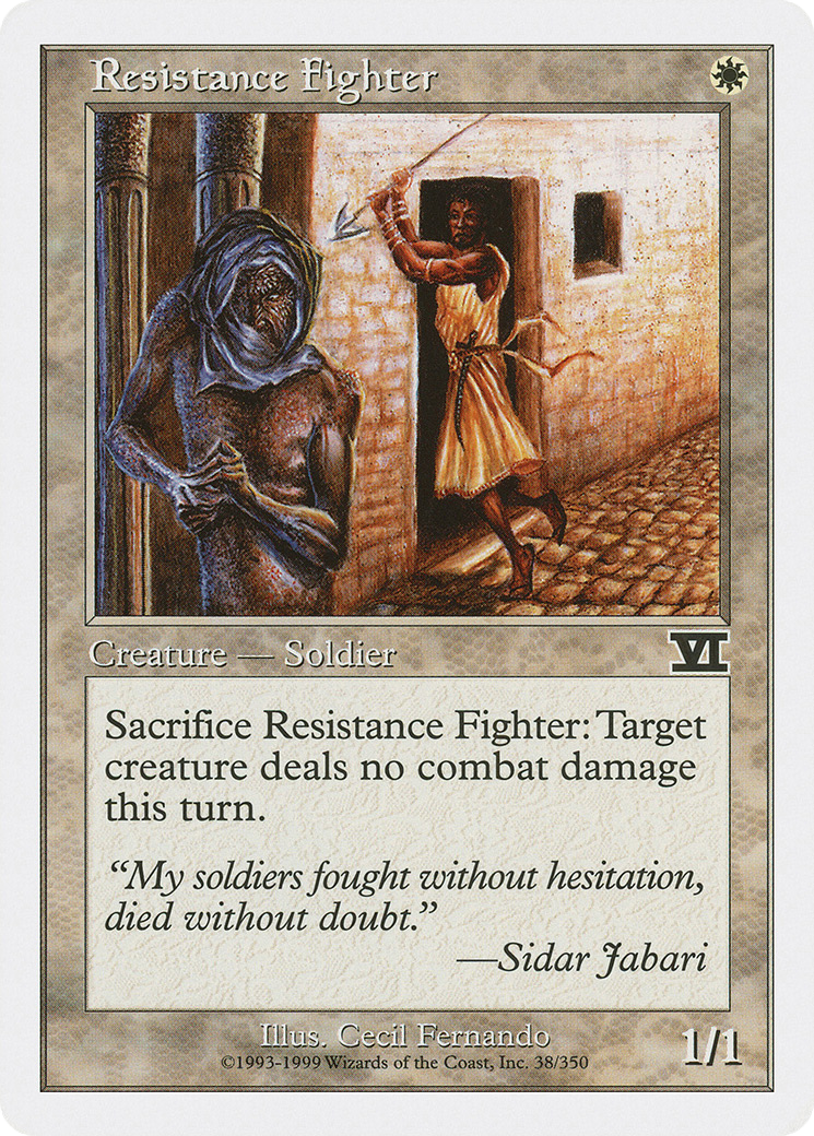 Resistance Fighter (038) - Classic Sixth Edition