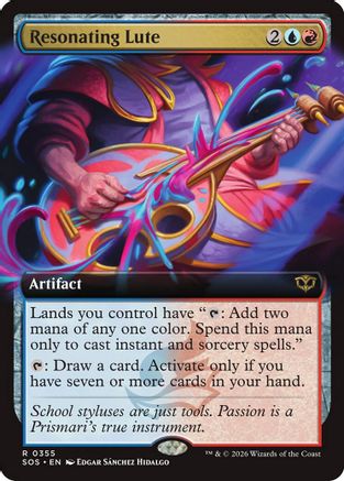 Resonating Lute (Extended Art) (355) Foil - Secrets of Strixhaven