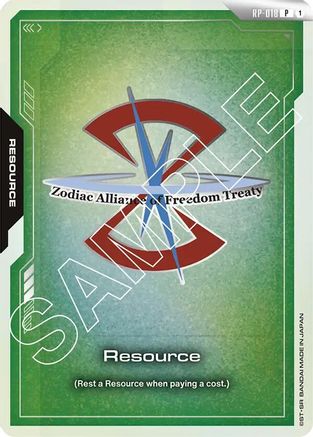 Resource (ZAFT) (RP-018) Holofoil - Promotional Resource Tokens