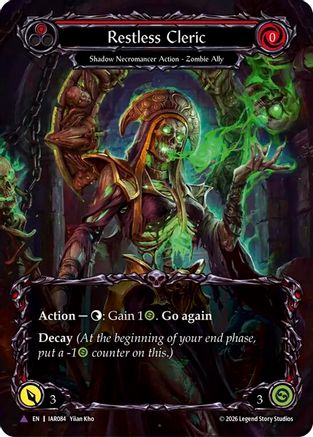 Restless Cleric (Marvel) (IAR084) Cold Foil - Usurp the Shadow Throne