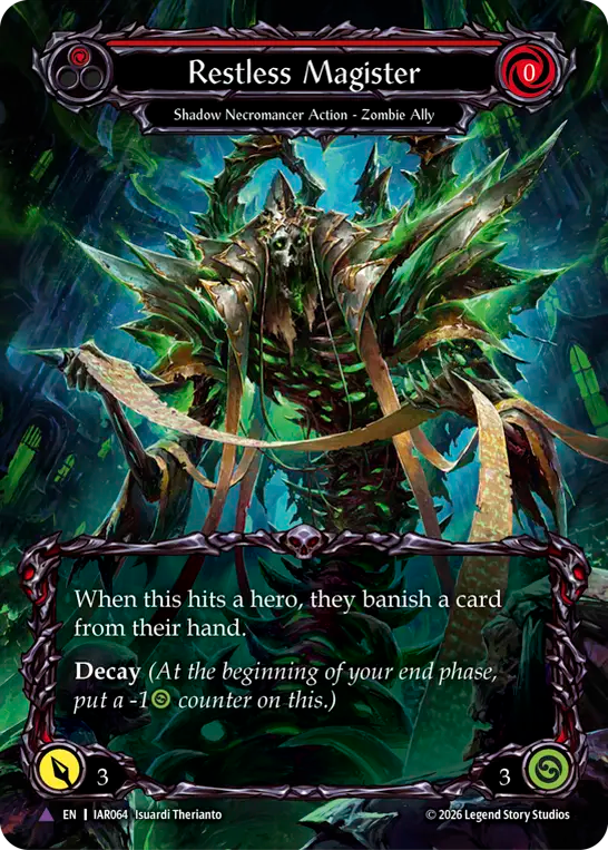 Restless Magister (Marvel) (IAR064) Cold Foil - Usurp the Shadow Throne