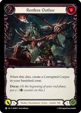Restless Outlaw (AMA017) - Armory Deck: Malice, Domina of the Dead
