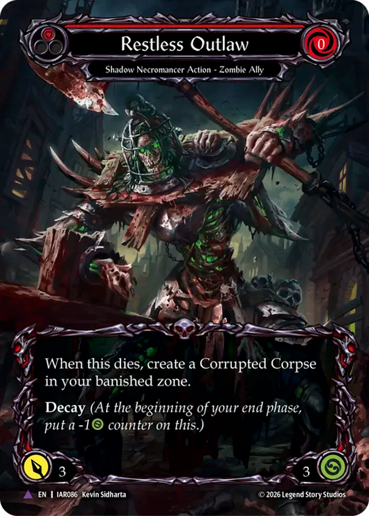 Restless Outlaw (Red) (IAR086) Cold Foil - Usurp the Shadow Throne