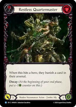Restless Quartermaster (AMA018) - Armory Deck: Malice, Domina of the Dead