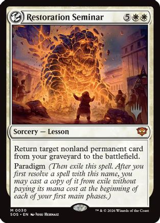 Restoration Seminar (Promo Pack) (030) - Secrets of Strixhaven