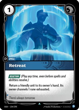 Retreat (104) Foil - Origins