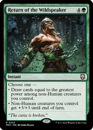 Return of the Wildspeaker (242) Ripple Foil - Commander: Modern Horizons 3