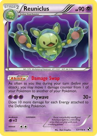 Reuniclus (57) Holofoil - Black & White