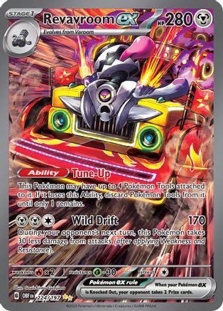 Revavroom ex (Alternate Full Art) (224) Holofoil - Obsidian Flames