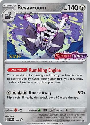 Revavroom (Prerelease) [Staff] (8) Holofoil - Black Star Promos