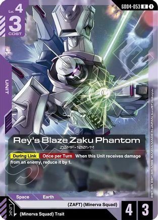 Rey's Blaze Zaku Phantom (GD04-053) Holofoil - Phantom Aria