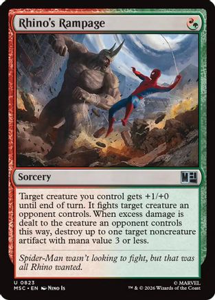 Rhino's Rampage (823) - Commander: Marvel Super Heroes