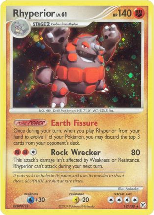 Rhyperior (12) Holofoil - Diamond & Pearl