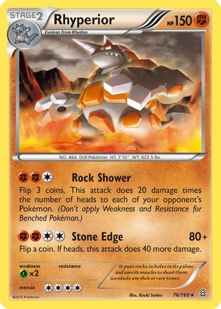 Rhyperior (76) Reverse Holofoil - Primal Clash