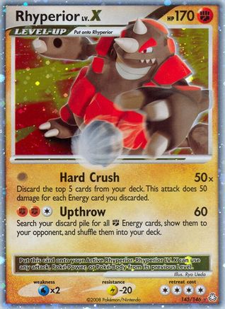 Rhyperior LV.X (145) Holofoil - Legends Awakened