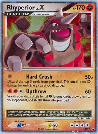 Rhyperior LV.X (DP29) Holofoil - Black Star Promos