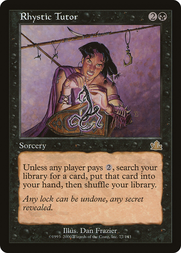 Rhystic Tutor (077) Foil - Prophecy