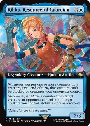 Rikku, Resourceful Guardian (Extended Art) (145) Foil - Commander: FINAL FANTASY
