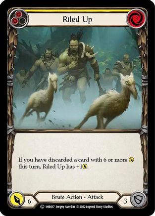 Riled Up (Yellow) (1HR017) - Blitz Deck: Historic Pack 1 - Rhinar