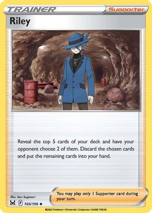 Riley (166) Reverse Holofoil - Lost Origin