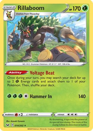 Rillaboom (Deck Exclusives) (14) - Sword & Shield