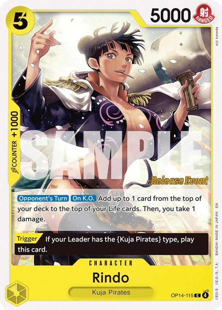 Rindo (OP14-115) Release Event Cards