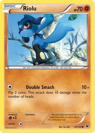 Riolu (45) Reverse Holofoil - Fates Collide
