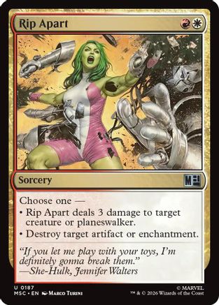 Rip Apart (187) - Commander: Marvel Super Heroes