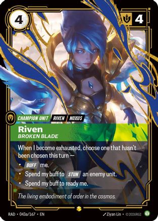 Riven, Broken Blade (Alternate Art) (043a) Foil - Radiance