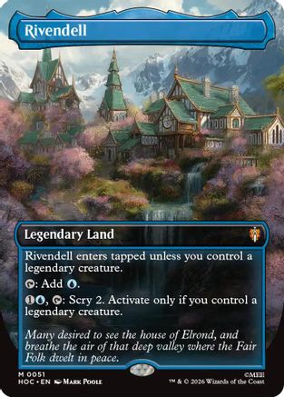 Rivendell (Borderless) (051) Foil - The Hobbit: Eternal-Legal