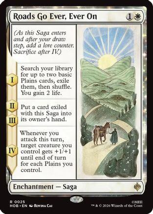 Roads Go Ever, Ever On (025) Foil - The Hobbit